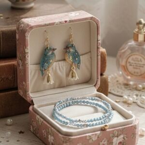 Bridgerton Inspired, Coquette Girl, Bird Earrings, Spring, Easter, Robin